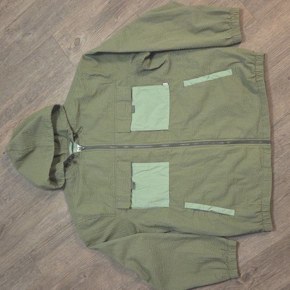 Free Asembly • Olive Green Parka Anorak Jacket - Picture 2 of 11